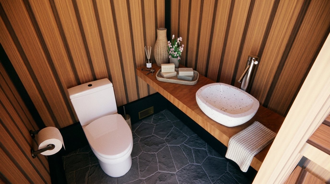 Medio baño interior